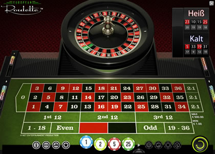 European Roulette Screenshot