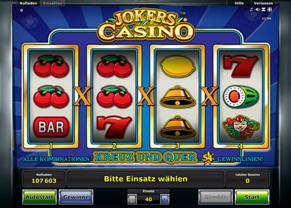Jokers Casino Screenshot